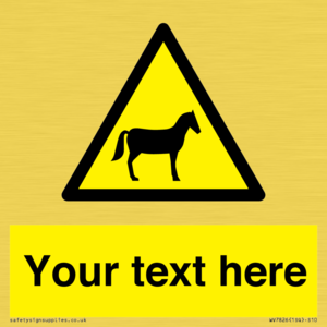 Custom warning horses